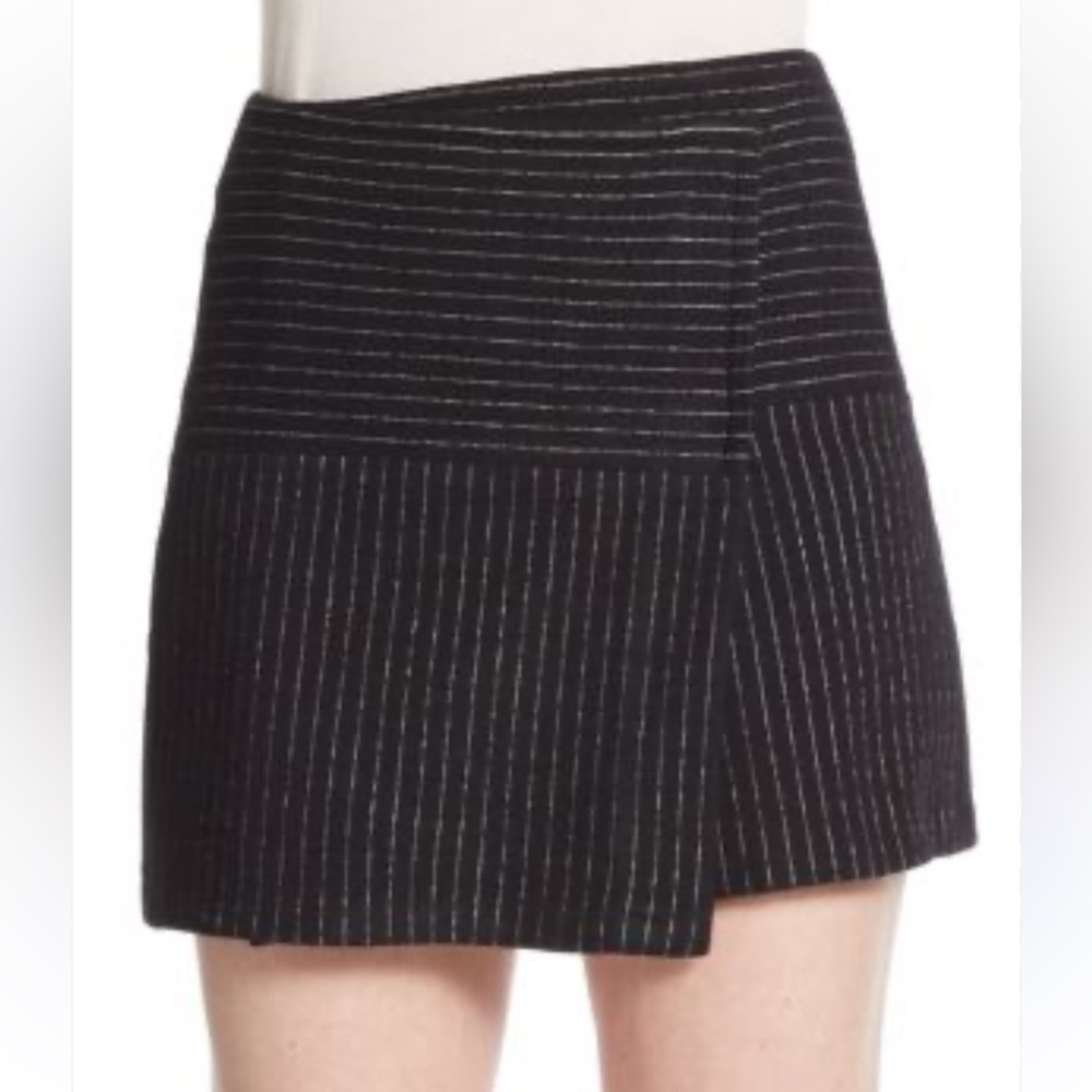 Alice + Olivia Lennon Crossover Mini Skirt